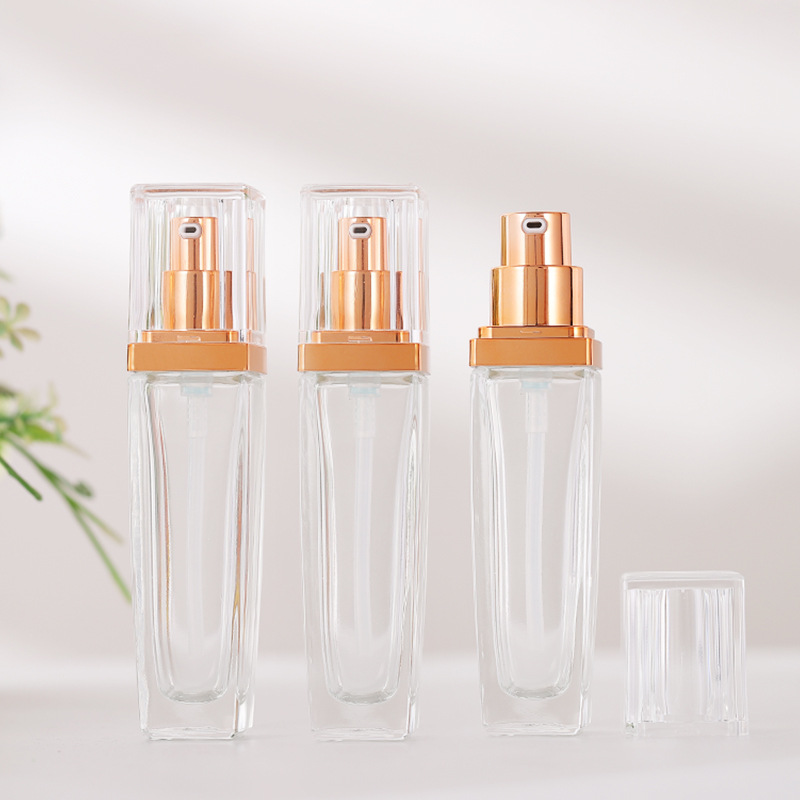 30ml trapezoidal liquid foundation bottle BB cream isolation cream press bottle travel sub bottle lotion bottle